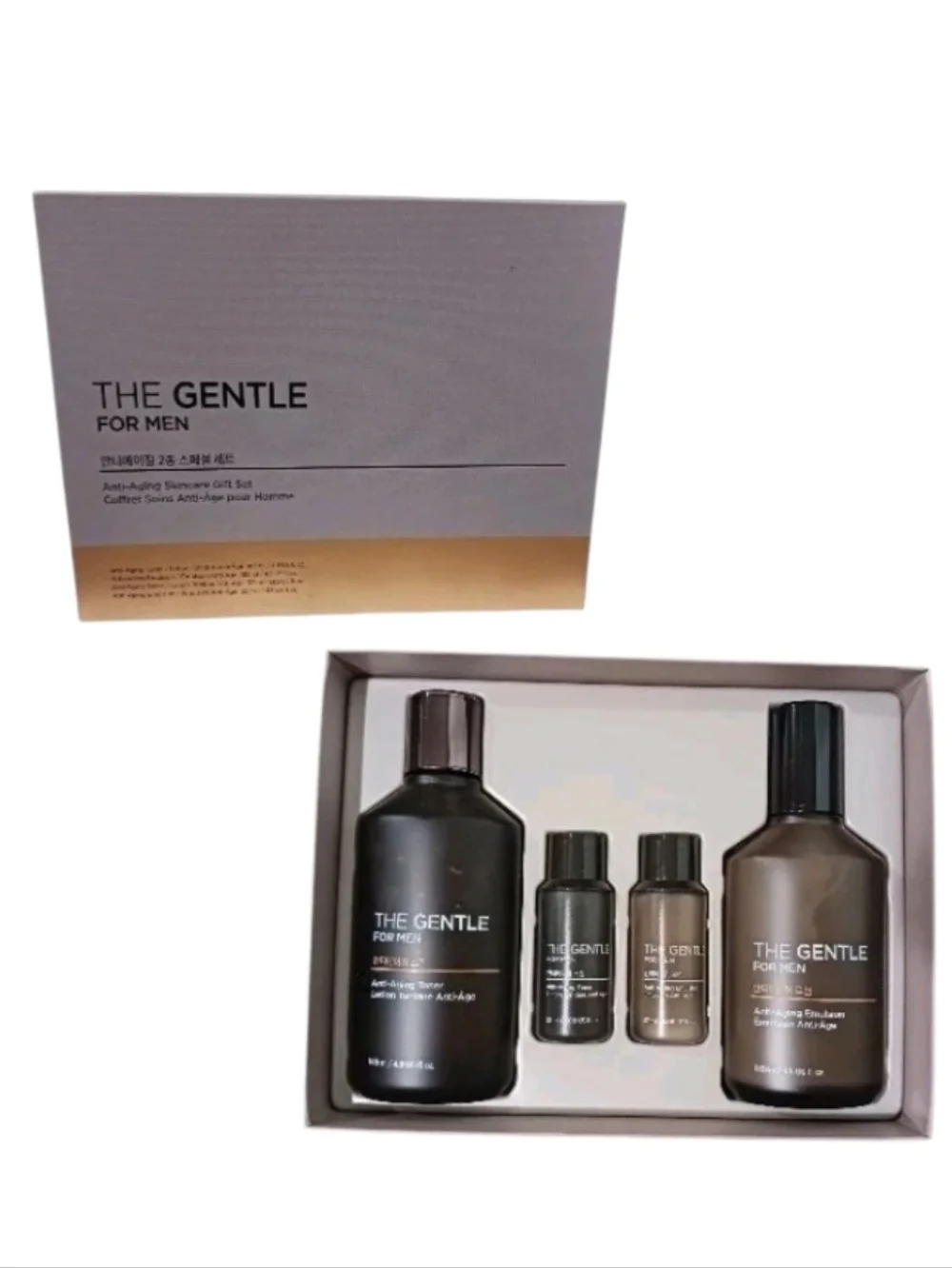 The Gentle For Men Anti Aging Skincare Toner Emulsion Set K-Beauty